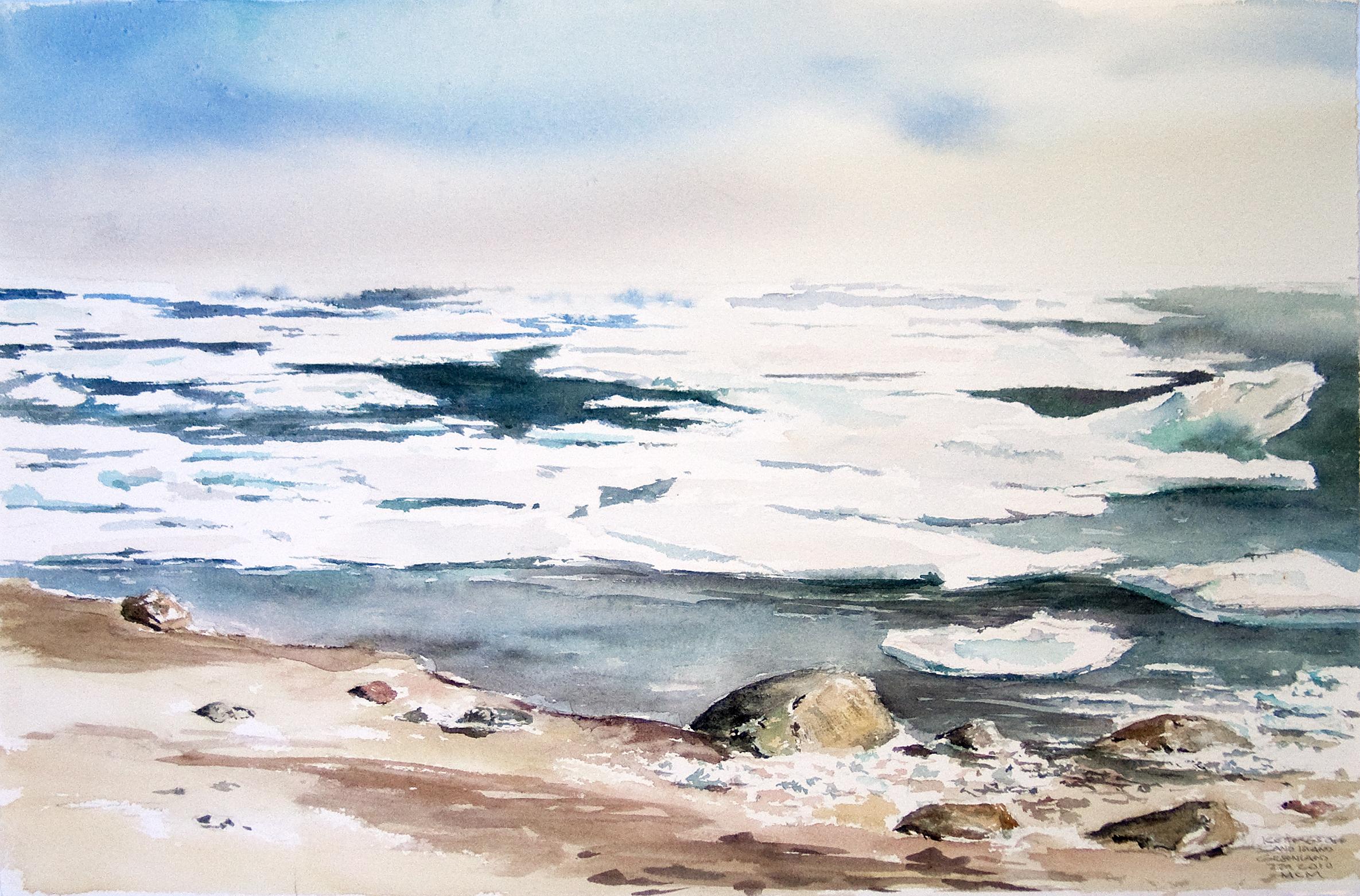 Ice off Sand Island