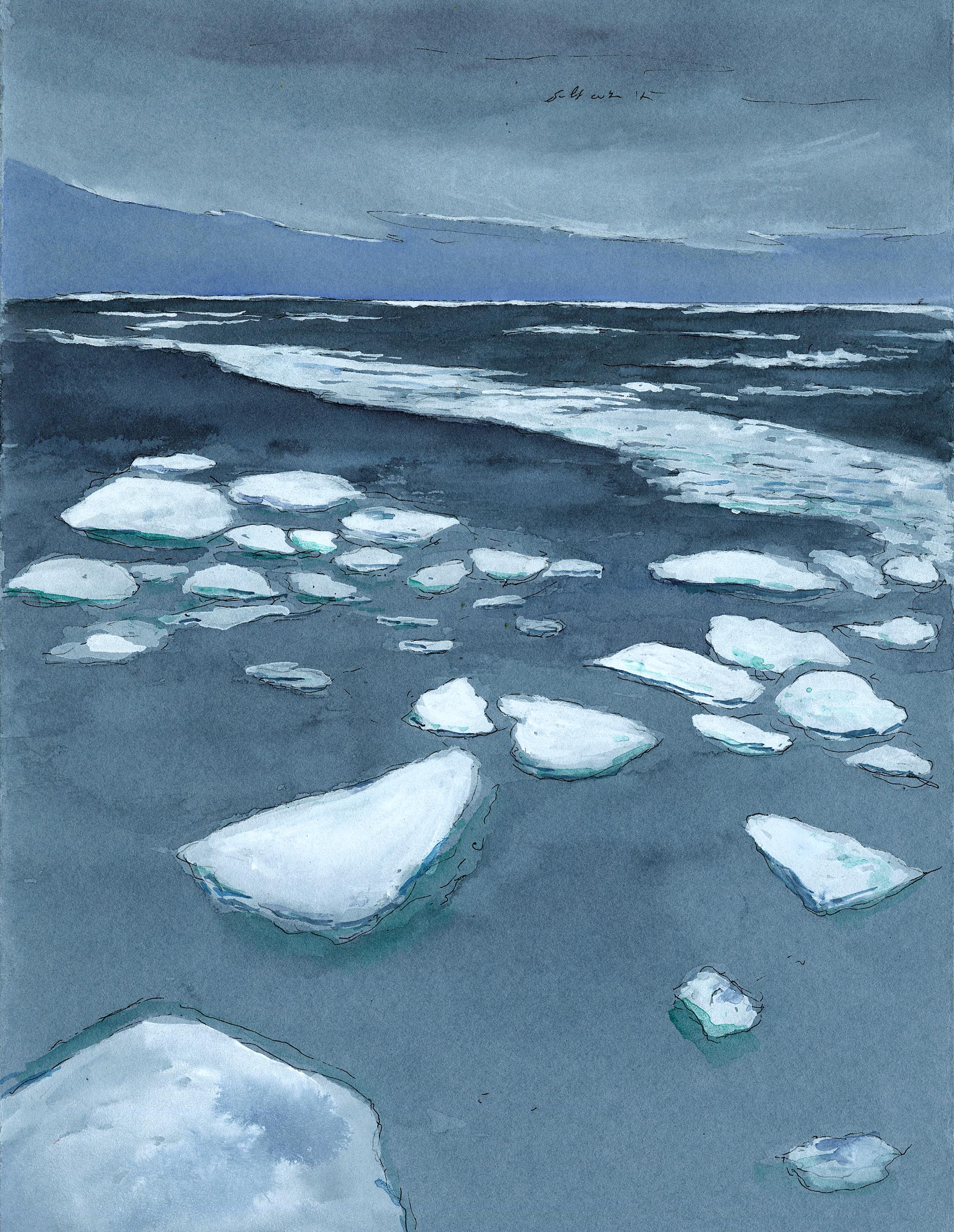 Evening Ice IV