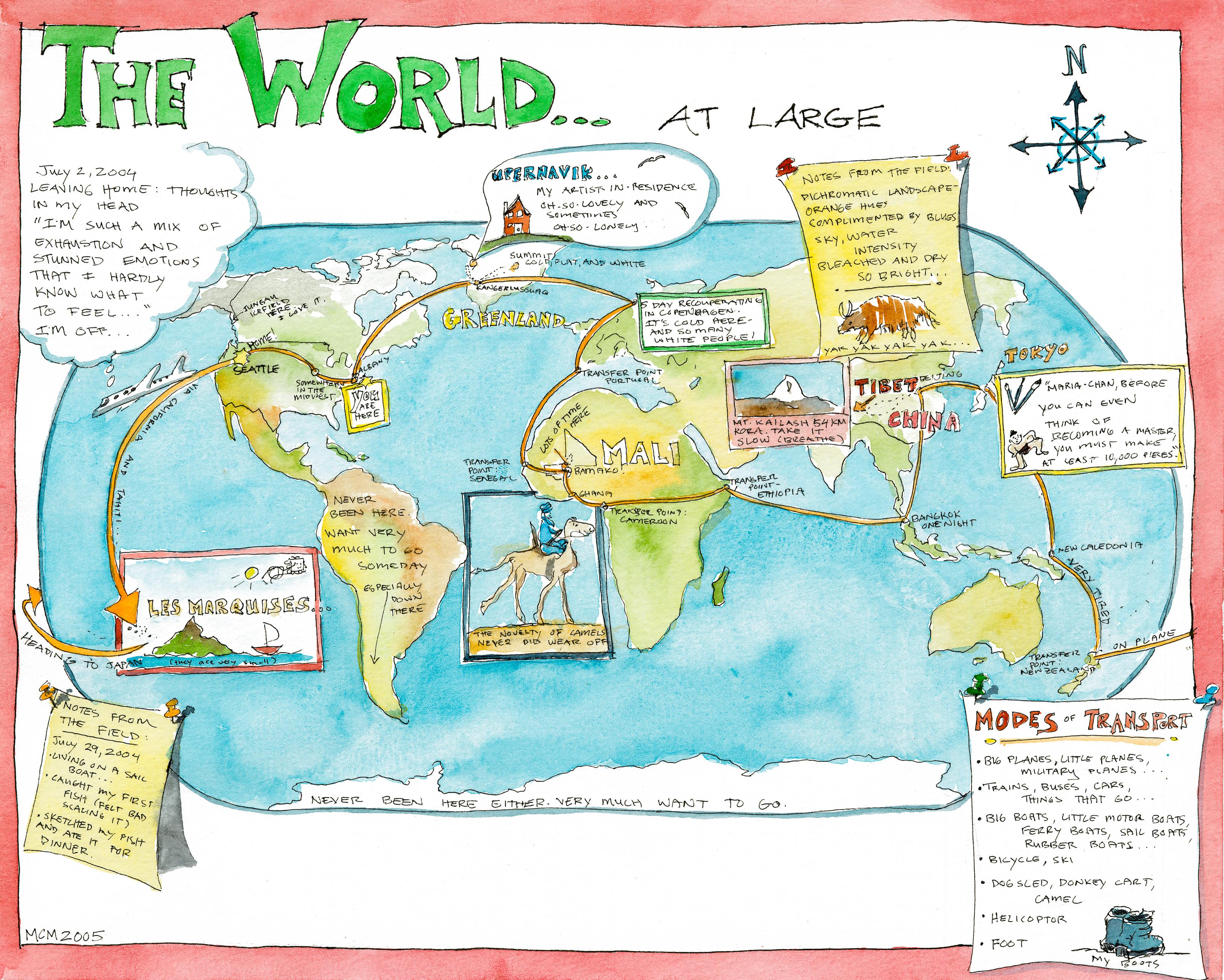Watson Travel Map