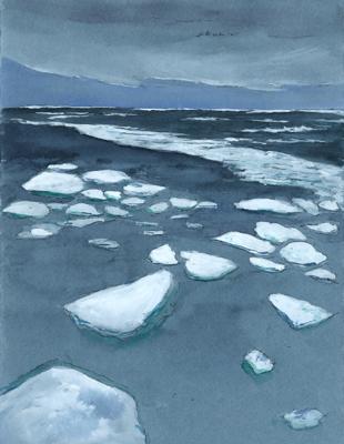 Evening Ice IV