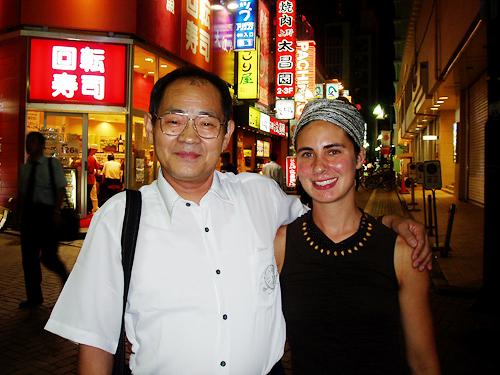 Meeting Sakuma in downtown Tokyo, 2004
