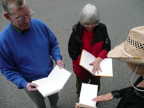Opening books for the first time! (photo credit: Megan McGinty)