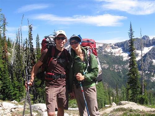 On the trail with Darin (photo credit: Mila Reid)