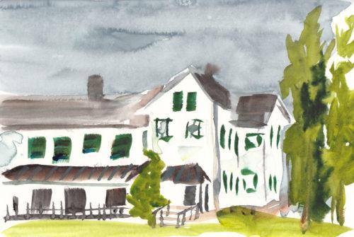 From Reveille II, 5.5&Prime; x 8.5&Prime; watercolor in Stillman & Birn Alpha sketchbook