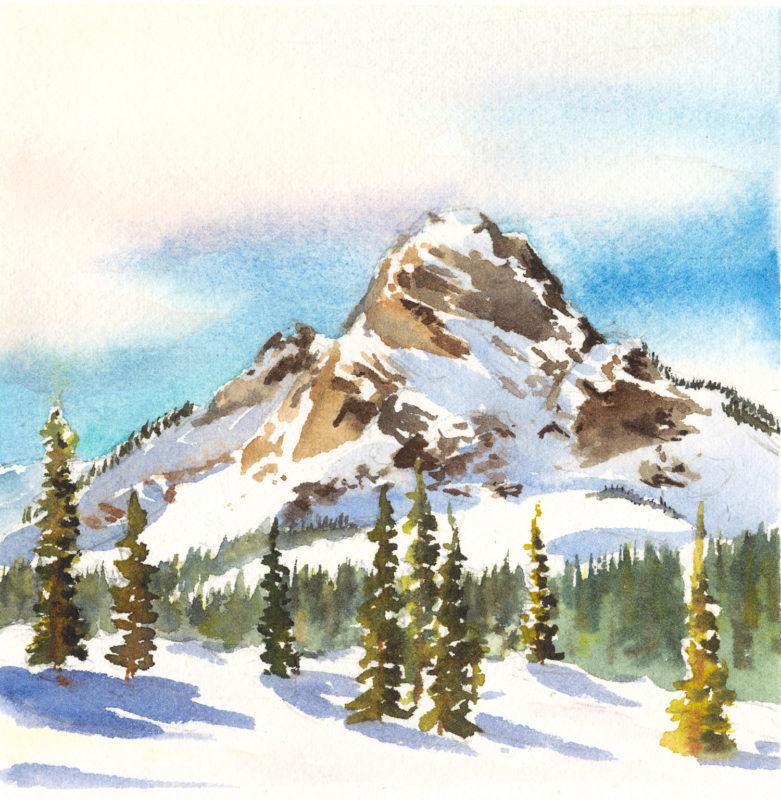 Liberty Bell, 5&Prime; x 5&Prime; watercolor