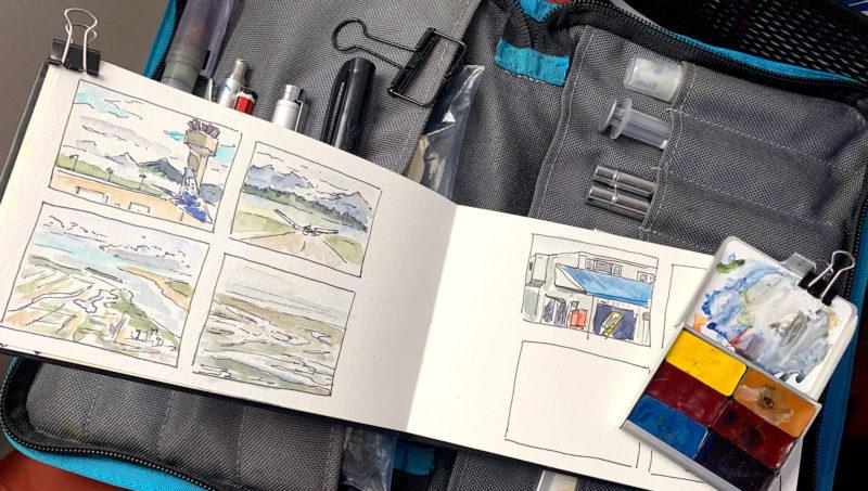 Sketching on the plane