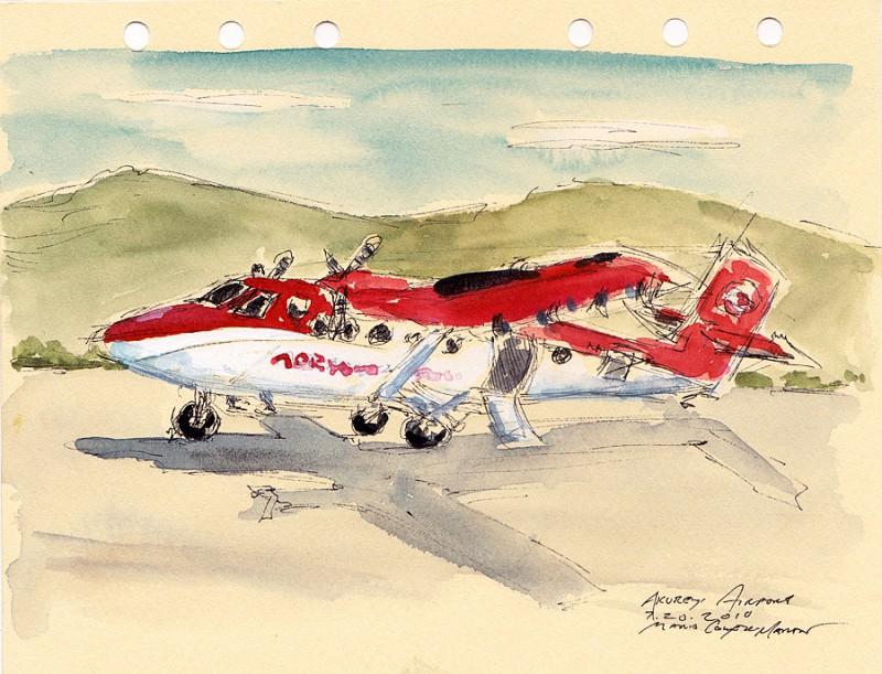 Preparing for Departure, 5&Prime; x 7&Prime; field sketch