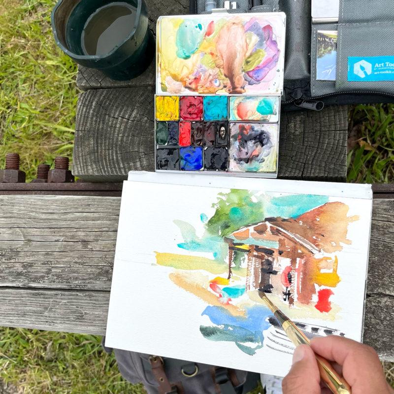 Che&rsquo;s watercolor painting