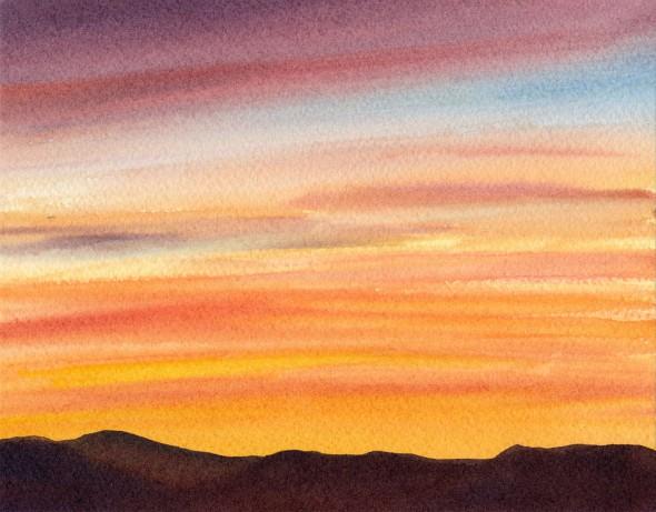 Altostratus sketch, 6" x 4.5"