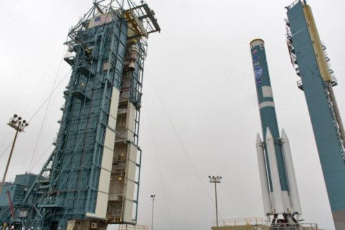 Preparing the Delta 2 Rocket, credit: NASA/Randy Beaudoin