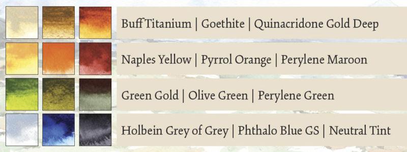 Direct Watercolor Palette pigments