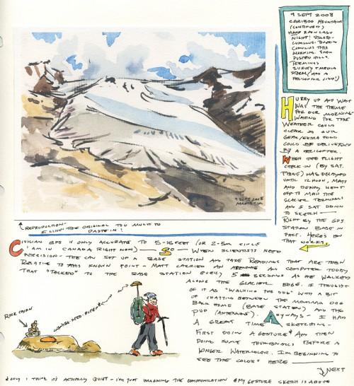 Sept. 9 field journal, page 1