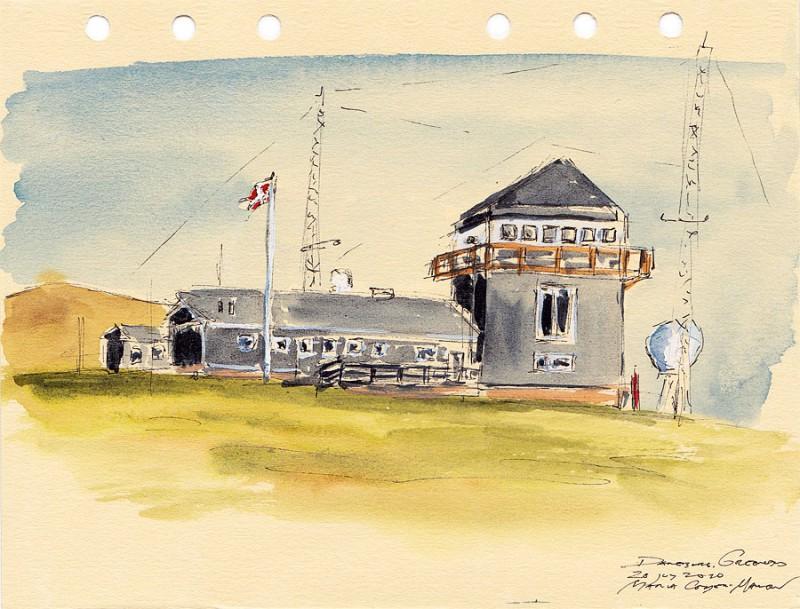 Main Sirius House, 5&Prime; x 7&Prime; field sketch