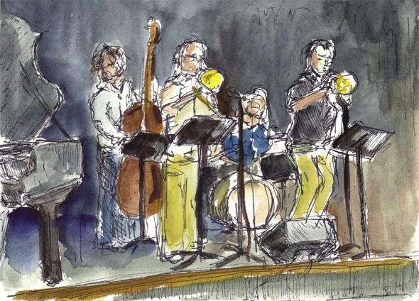 7&Prime; x 5&Prime; ink and watercolor