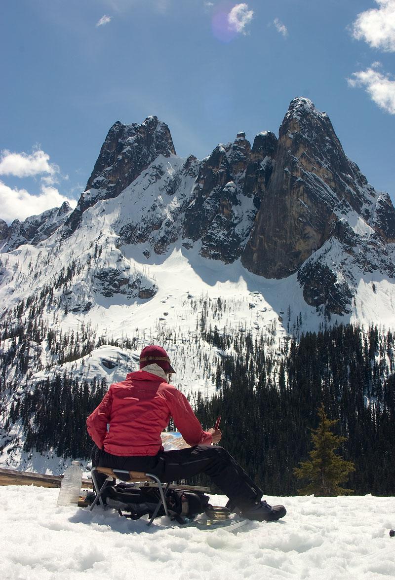 Sketching at WA Pass