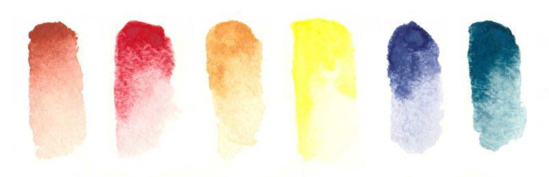 Red Ochre, Mayan Red, Yellow Ochre, Mayan Yellow, Mayan Violet, Mayan Blue #2