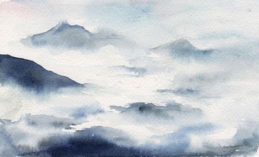 Misty Valley- the clouds came in!