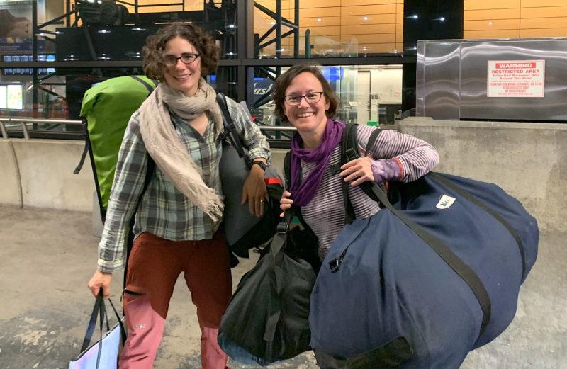 Early at Sea-Tac ariport, myself and Katie Morrison