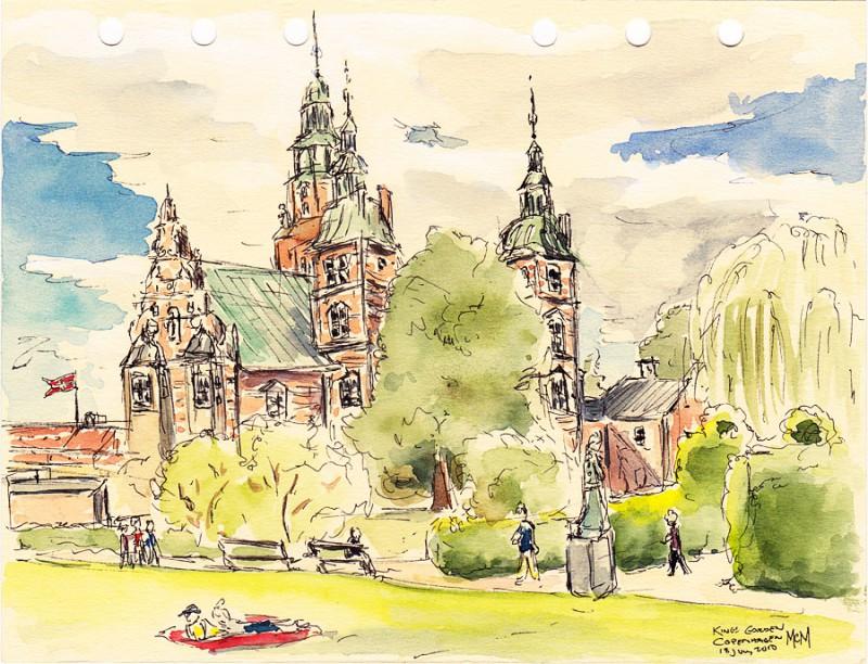 Kings Garden 5&Prime; x 7&Prime; field sketch