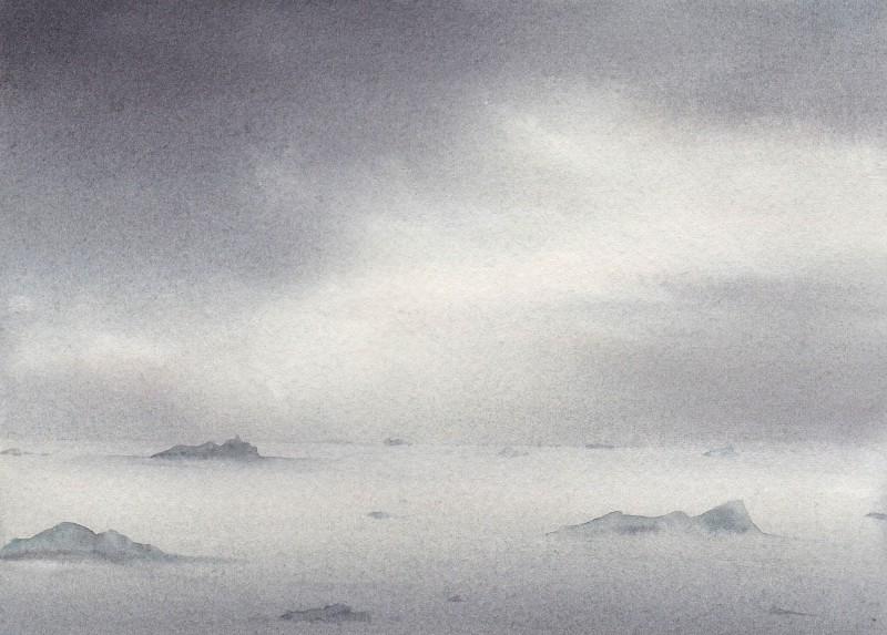 Storm Light, 5" x 7" watercolor study