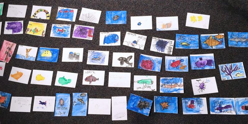 Some of our completed postcards!