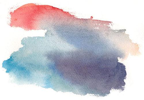 Deep Scarlet, Raw Sienna, Cerulean Blue, and Indanthrone Blue, one of my favorite limited palettes!