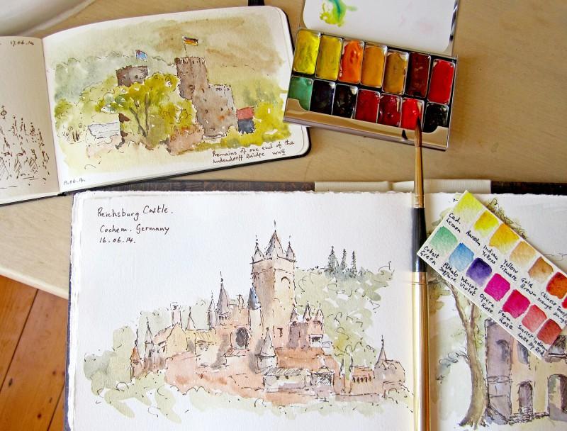 Lovely sketches from Germany by Janet Prior