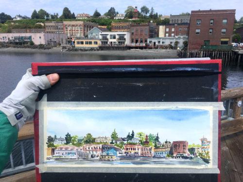 Port Townsend Panorama, onsite