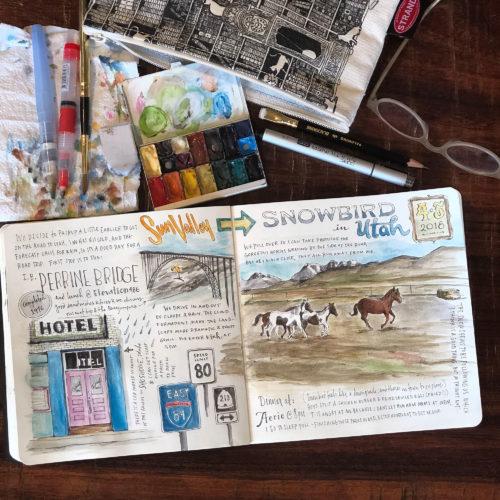 A page from Samantha&rsquo;s travel journal
