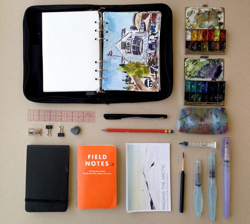 My current Art Toolkit contents
